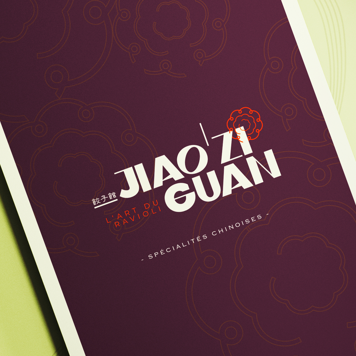 Création de menu restaurant Jiao Zi Guan